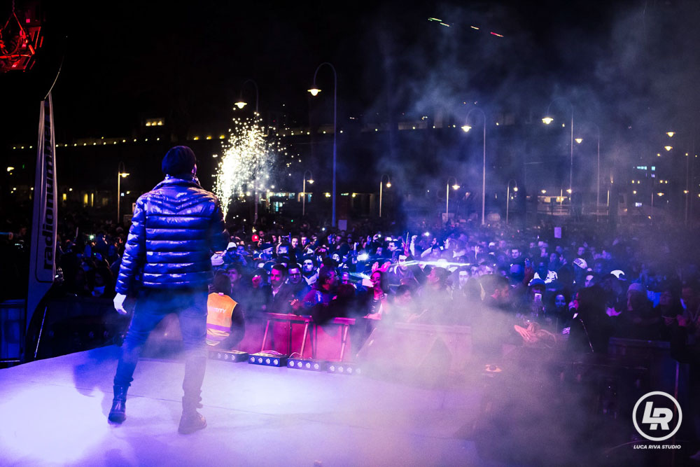 LA festa al Porto Antico di Genova durante il Capodanno 2016/2017