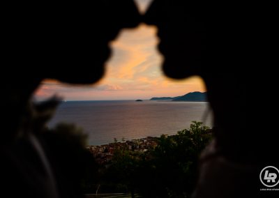 sposi al tramonto isola di gallinara da borgio verezzi